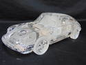 Daum crystal car, "Porsche", with frosted detail, in original box, in good condition, no cracks,