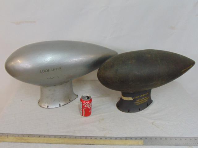 2 radio compass Loop antennas, includes Loop LP-21-F, B-17 Flying Fortress B-24 Liberator Radio (1 of 9)