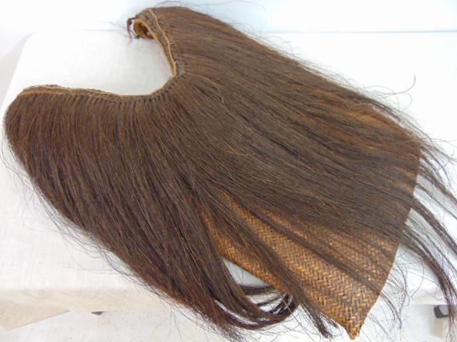 Japanese Mino cape, traditional raincoat made out of straw, on woven basket like frame with pocket,: Japanese Mino cape, traditional raincoat made out of straw, on woven basket like frame with pocket, 28" by 21"