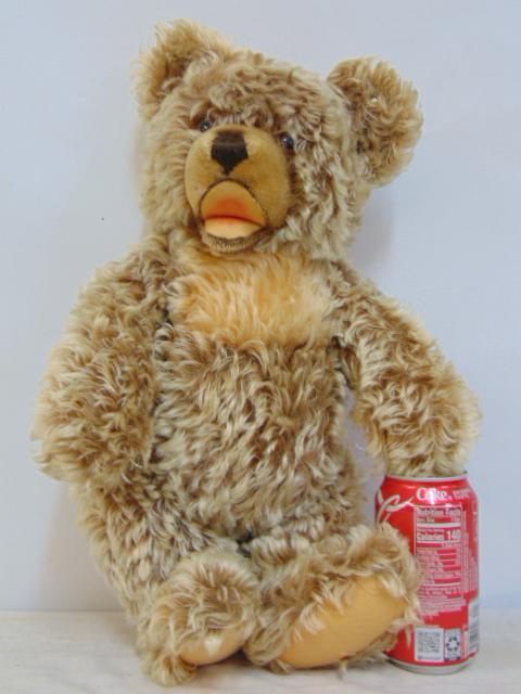 Large Steiff teddy bear, button in ear, long hair, bear is 17": Large Steiff teddy bear, button in ear, long hair, bear is 17"