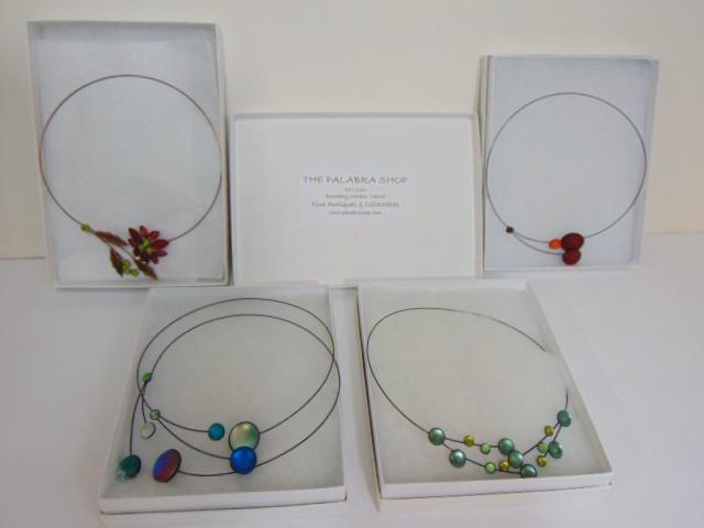 Jewelry. (4) Organic style necklaces purchased at The Palabra shop Boothbay Harbor Maine, possible (1 of 3)