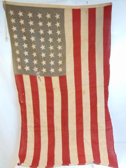 48 star US flag, 63" by 41", some small holes, no markings (1 of 4)