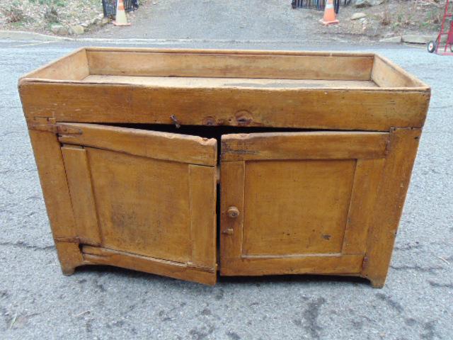 Country dry sink, double door base, sink top, no liner, 54.75" by 24", height is 34" (1 of 5)