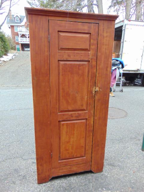 Single door raised panel cupboard, height is 74" painted interior (1 of 5)