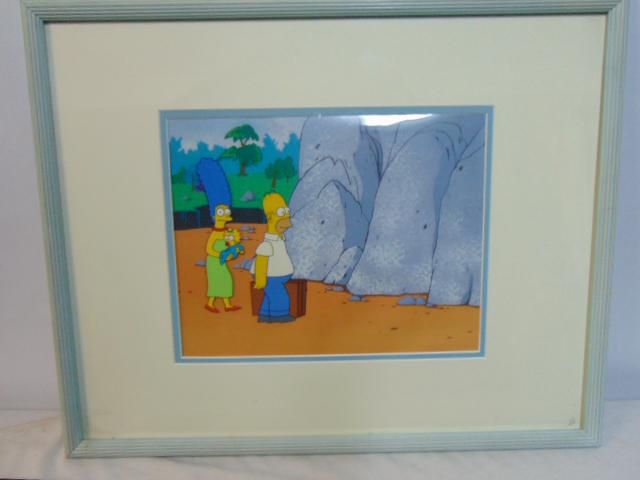 Cartoon cel, Marge & Homer Simpson, 9" by 11.5" (1 of 4)