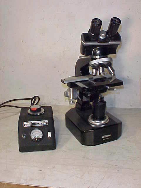Nikon microscope with transformer: Nikon microscope with transformer