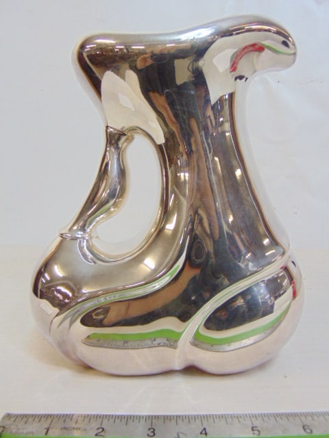 Calegaro Italy Fabian Design sterling silver pitcher, 30.5 troy (1 of 6)