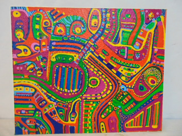 Painting, Abstract, Louise Abrams, numbered 39, early work by the artist, oil on canvas board, 20": Painting, Abstract, Louise Abrams, numbered 39, early work by the artist, oil on canvas board, 20" by 24"