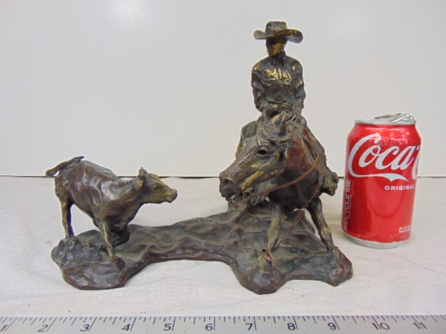 Bronze, Cow Branding, Jan Mapes, 12" by 8.75" (1 of 4)