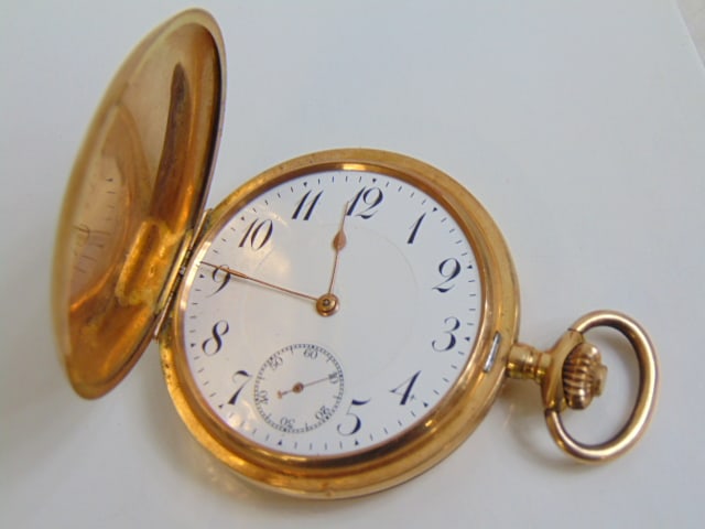Vintage 14kt Gold Pocket watch no. 79227 missing the crystal. 90 grams (1 of 5)