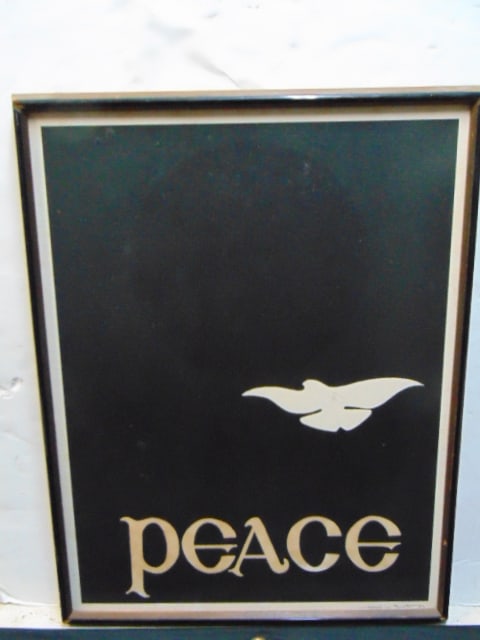 Thomas Benton signed silkscreen on paper, "Peace", 25.75" by 19.5" (1 of 3)