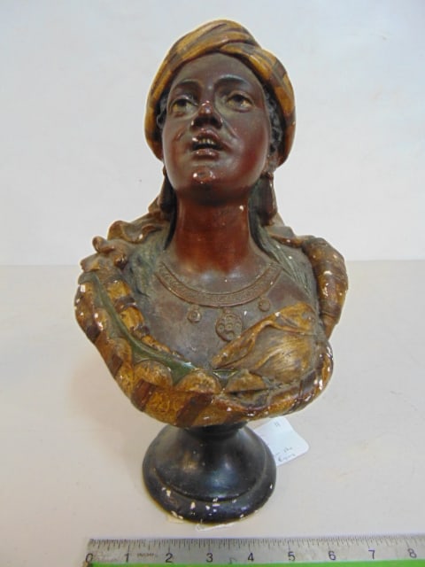 Plaster polychrome cigar store figure, No 14, height is 12" (1 of 4)