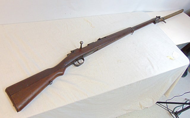 Japanese rifle with bayonet, rifle is 50.5" long, excluding bayonet. NOTE all rifles other than: Japanese rifle with bayonet, rifle is 50.5" long, excluding bayonet. NOTE all rifles other than black powder are subject to FFL background check, shipping and background checks are handled by a local 