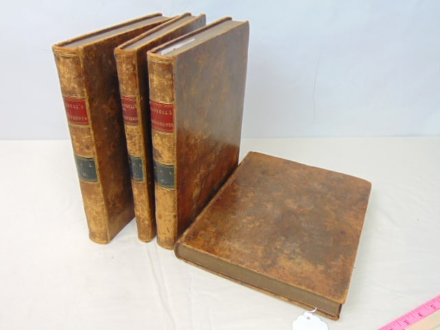 Set 4 leather bound books, Hatsell's Precedents in the house of Commons, London, 1796. (1 of 4)