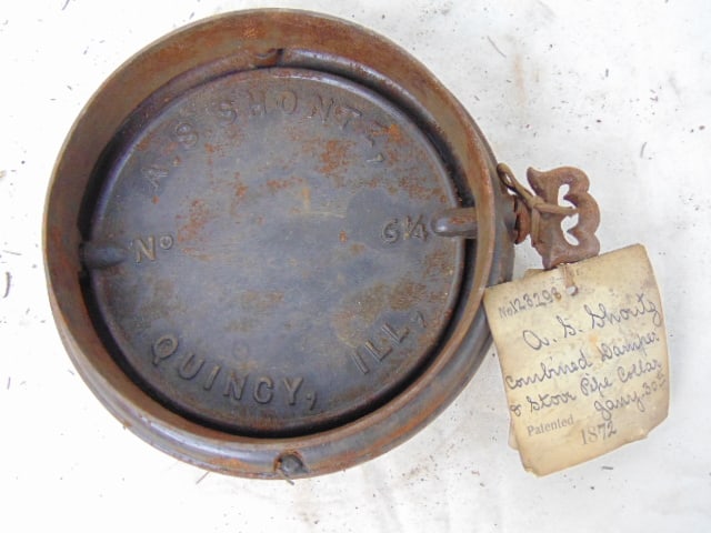 Patent Model, "Combined Damper & Stove Pipe Collar", A.S. Shouts, 1872. Note, all Patent Models were (1 of 4)