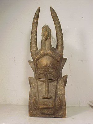 African Mask 20": African Mask 20", carved wood, from Milton Resnick estate