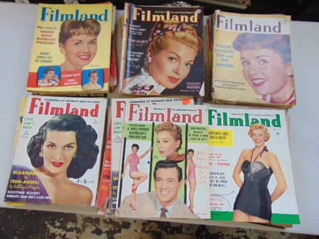 Lot "Filmland" vintage movie magazines, 1950's on (1 of 5)