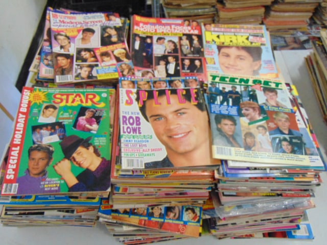 Lot teen movie magazines, 1970's, 80's & 90's, "Star", "Teen Set", "Splice", "Teen Beat", much more (1 of 6)