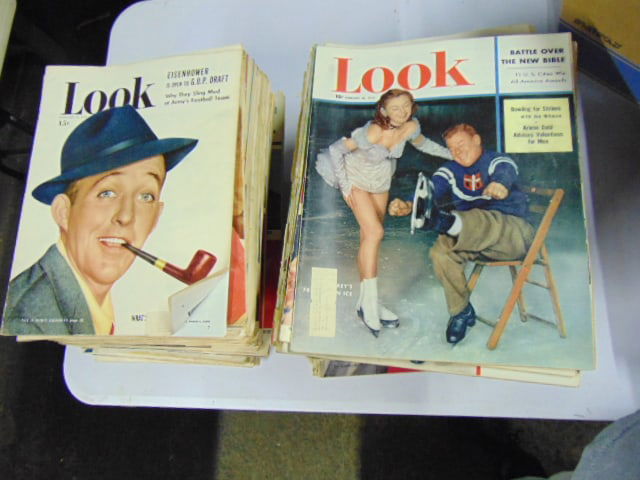 Large lot of Look Magazines, 1953, 54 & 55 (1 of 4)