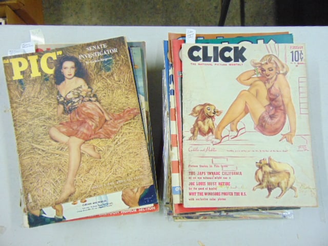 Large lot of vintage "Click" magazines, 1930's & 1940's. (1 of 4)