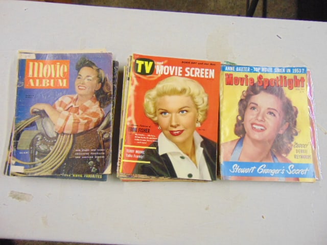 Lot vintage movie magazines, "Movie Spotlight", "Movie Screen" & "Movie Album", more (1 of 4)