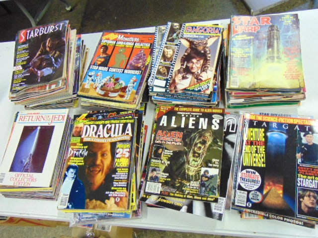 170 plus Monster & Sci-Fi magazines, "Star Warp", "Star Burst", "Fangoria", "Enterprise incidents", (1 of 6)