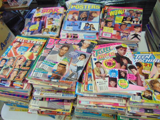 1000 plus teen magazines, "Teen Machine", "Star", "All Stars", much more, mostly 80's, 90's (1 of 5)