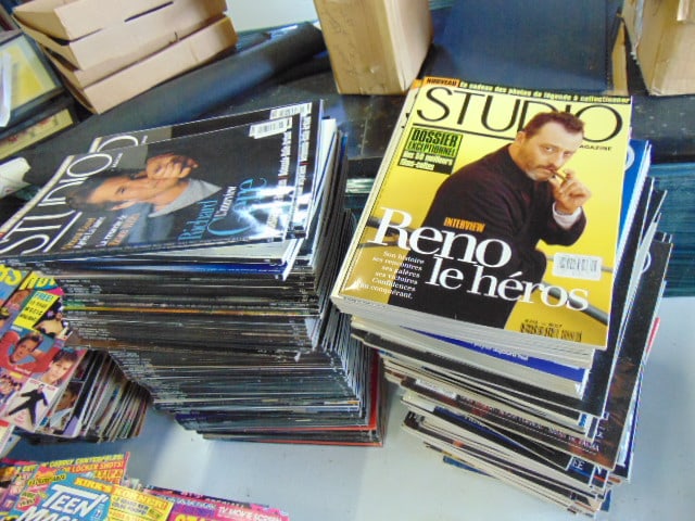 Lot "Studio" film magazines (French editions), 180 count, 80's & 90's: Lot "Studio" film magazines (French editions), 180 count, 80's & 90's