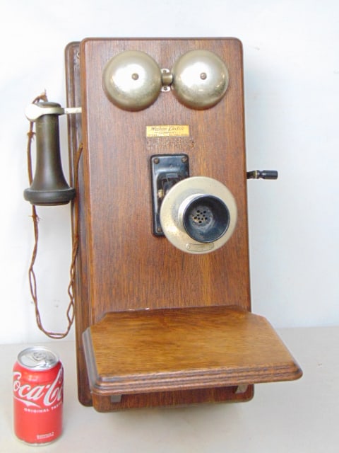 Western Electric oak wall clock, 20.5" by 9.25" (1 of 6)