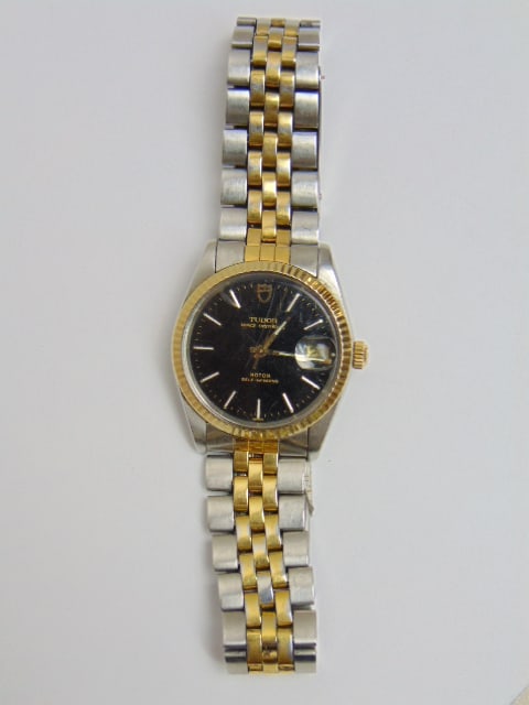 Jewelry. Tudor Prince Oysterdate mens wristwatch, Rotor self-winding, Geneva Switzerland, original (1 of 7)