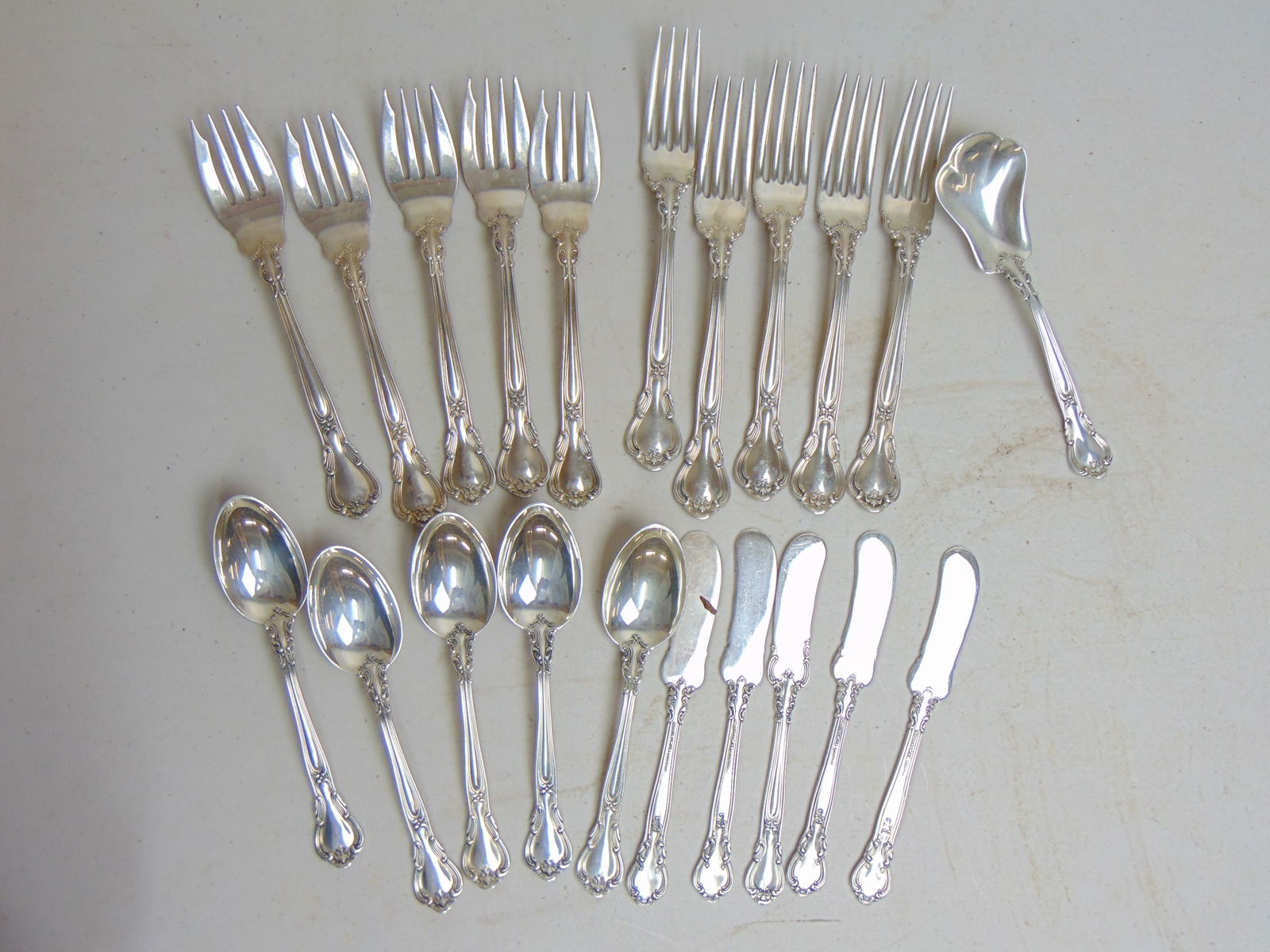 Lot sterling silver flatware, Gorham, 23 troy (1 of 5)