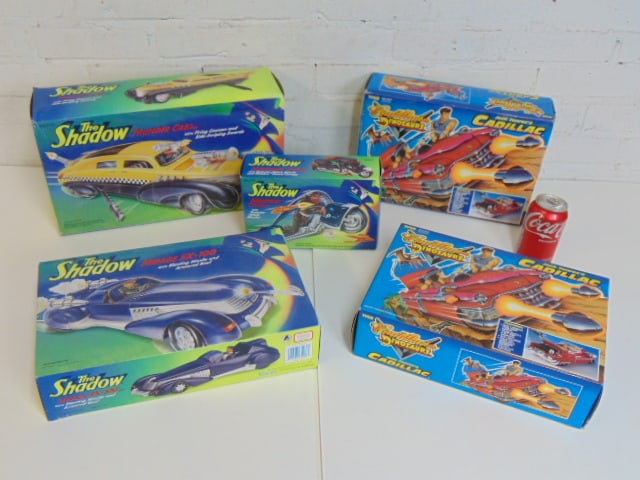 Toy lot, "The Shadow" & "Cadillacs and Dinosaurs", includes The Shadow Thunder Cab, The Shadow (1 of 8)