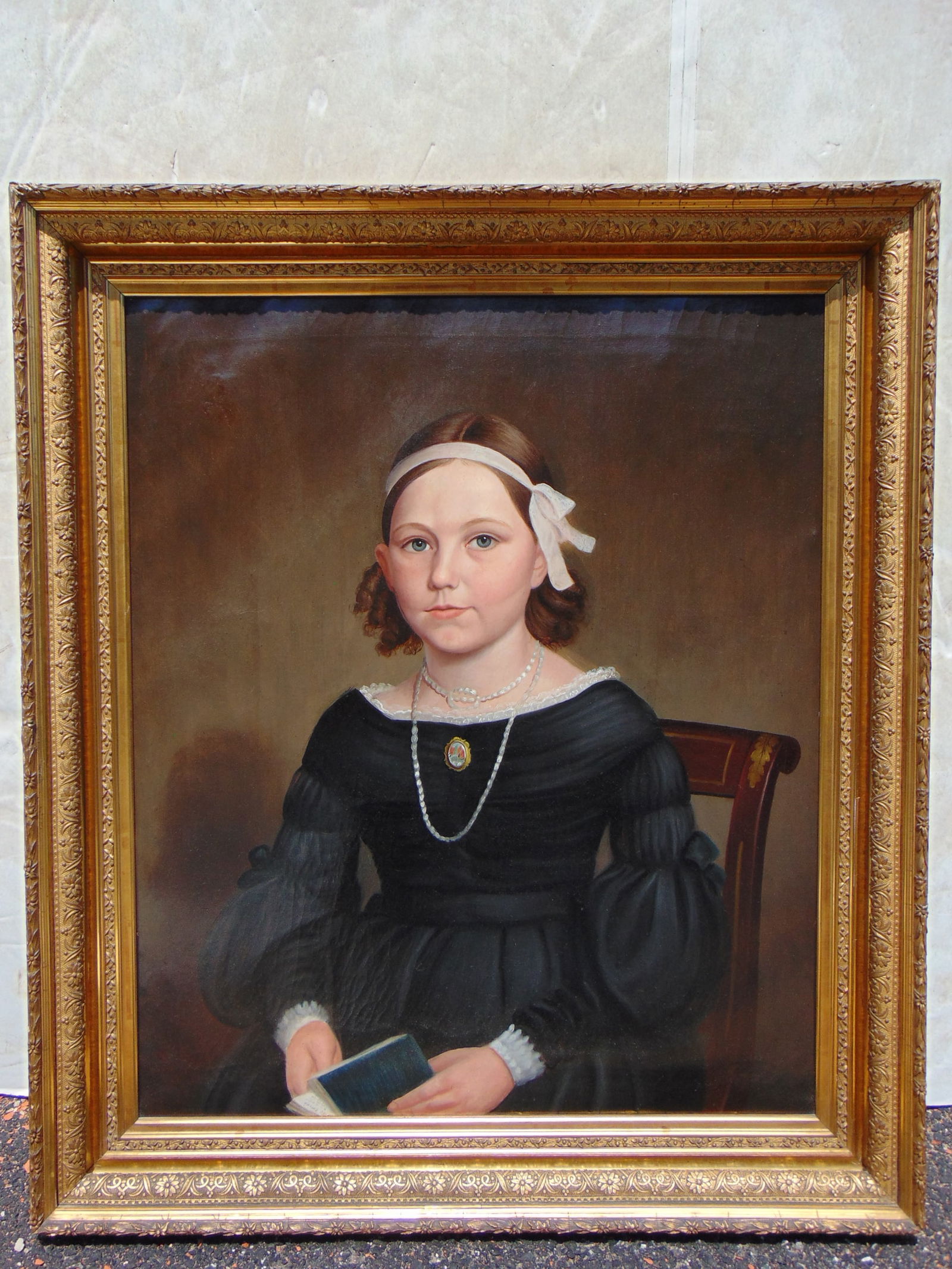 Portrait of Bestry Hale, attributed to Deacon Robert Peckham, portrait of Betsy Hale (married Joshua (1 of 8)