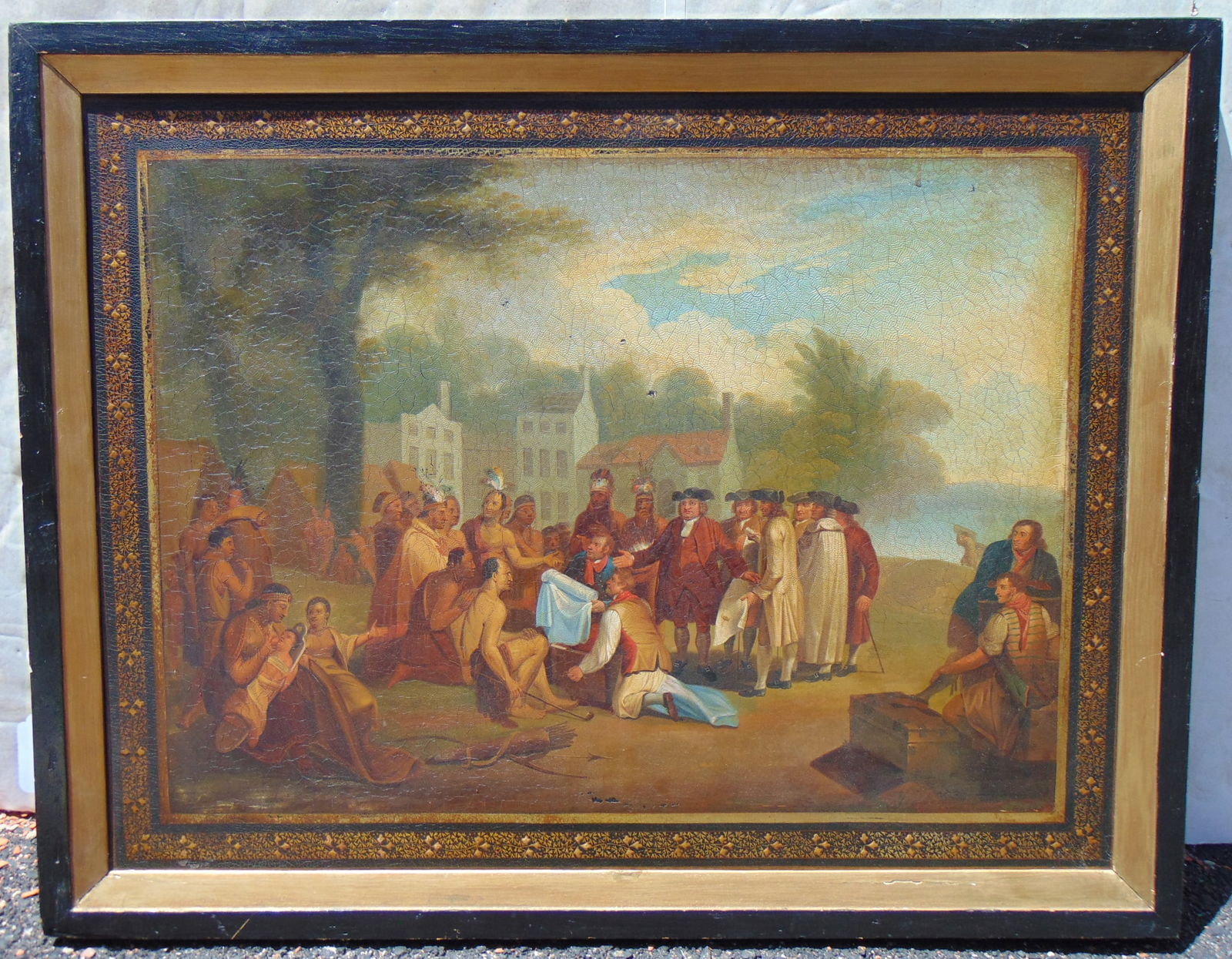Painting, William Penn signing treaty with native Americans, John Woodside, The Treaty of (1 of 11)