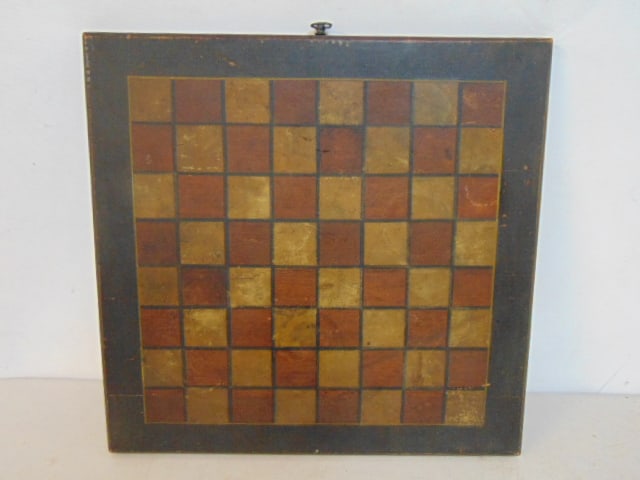 Gameboard in original paint, 16.5" by 17": Gameboard in original paint, 16.5" by 17"