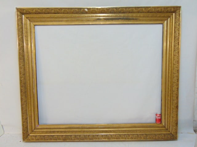 Large 19th century gilt frame 49.5"x 61.5" opening (1 of 13)