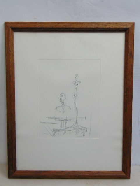 Etching, by Alberto Giacometti, "The Search", by the Collector's Guild LTD, 9 7/8" by 7.75" (plate (1 of 4)