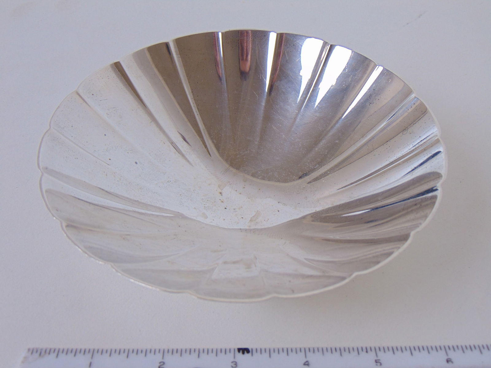 Tiffany sterling silver candy dish, mcm design, diameter is 6", 6.9 troy (1 of 4)