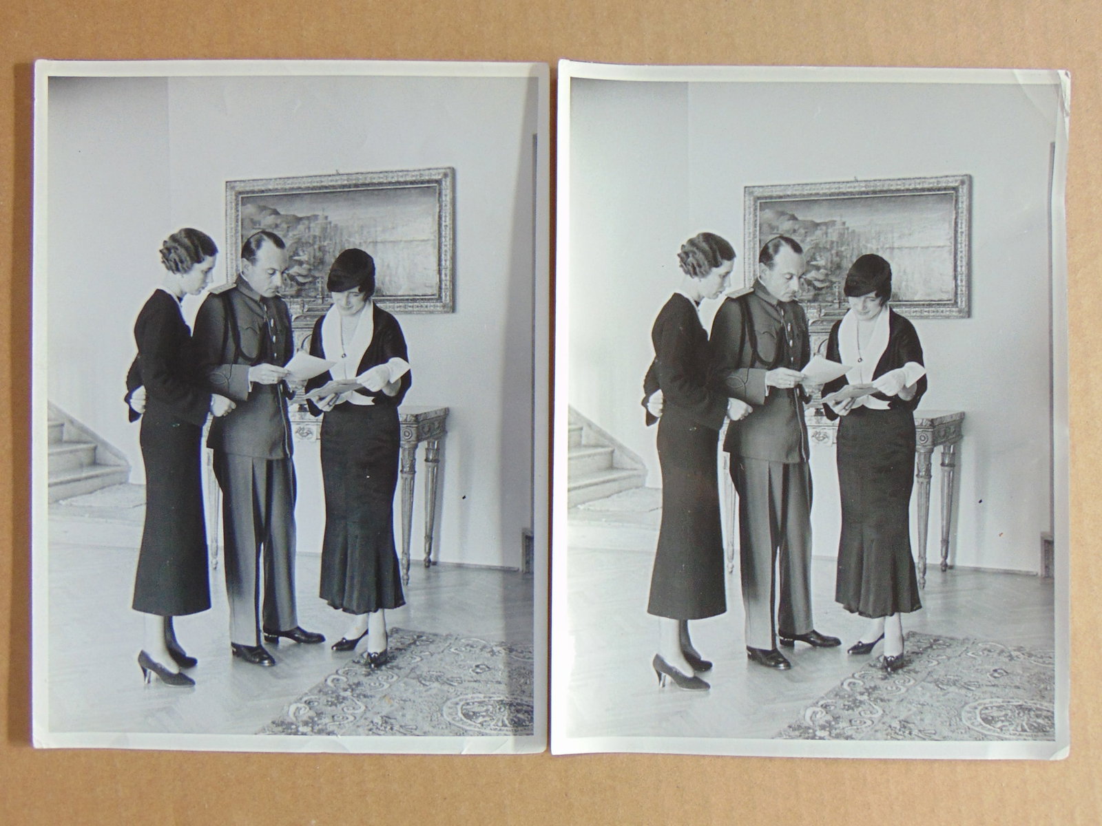 2 Alfred Eisenstaedt photographs, "Prince Paul of Yugoslavia & Princess Olga of Greece and Denmark (1 of 6)