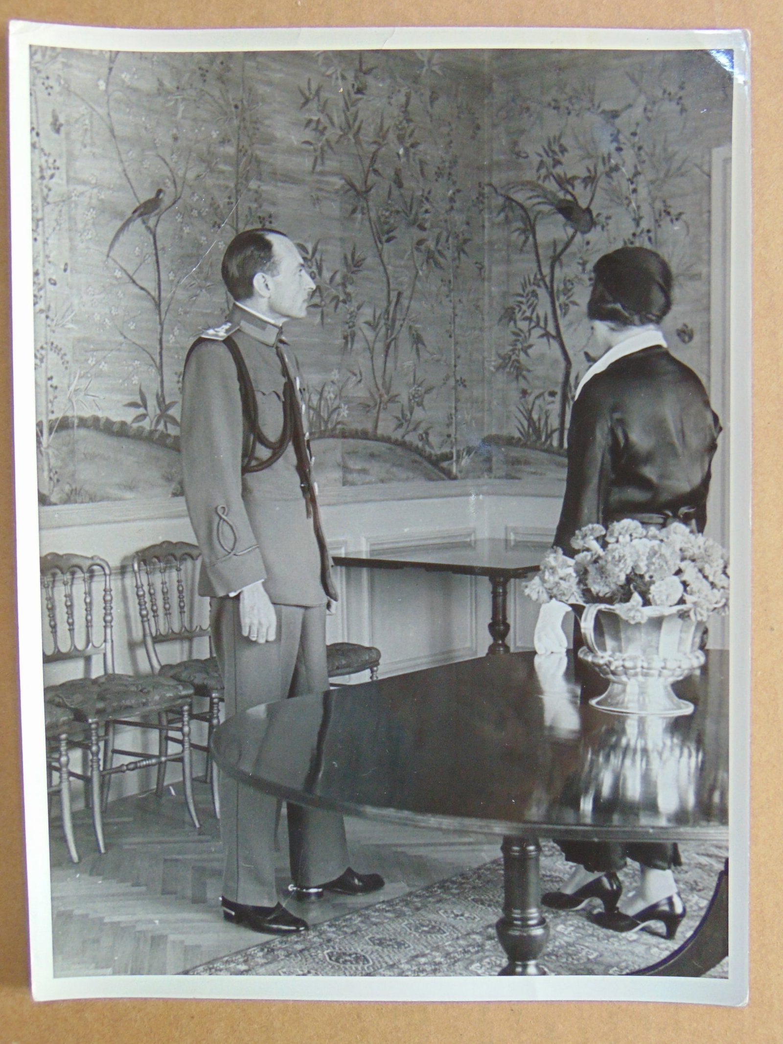 Alfred Eisenstaedt photograph, Prince Paul of Yugoslavia & Anita Daniel, standing by table with (1 of 4)