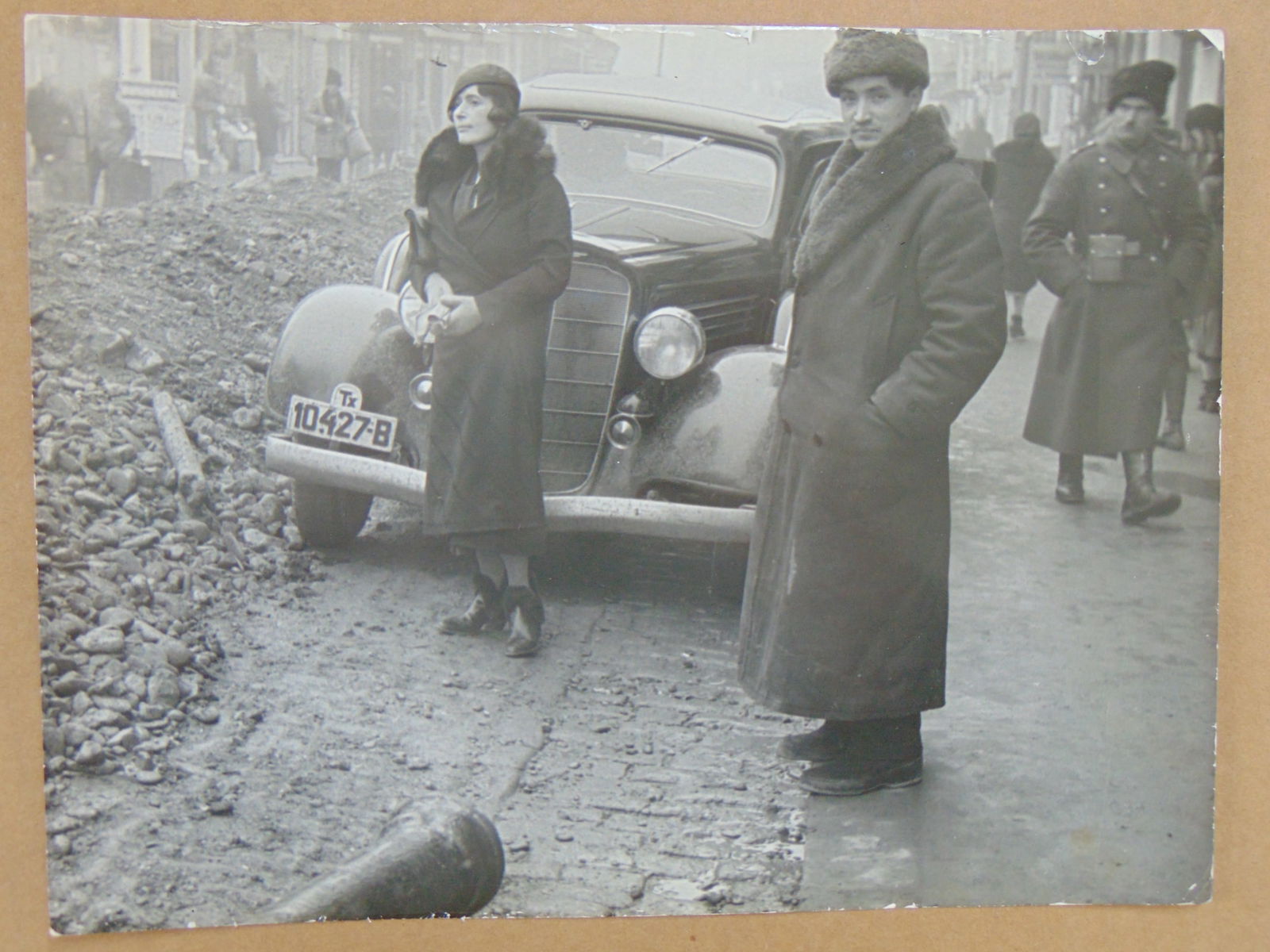 Photograph by Alfred Eisenstaedt, Romania 1934, "on the road to petroleum fields, encountering (1 of 4)
