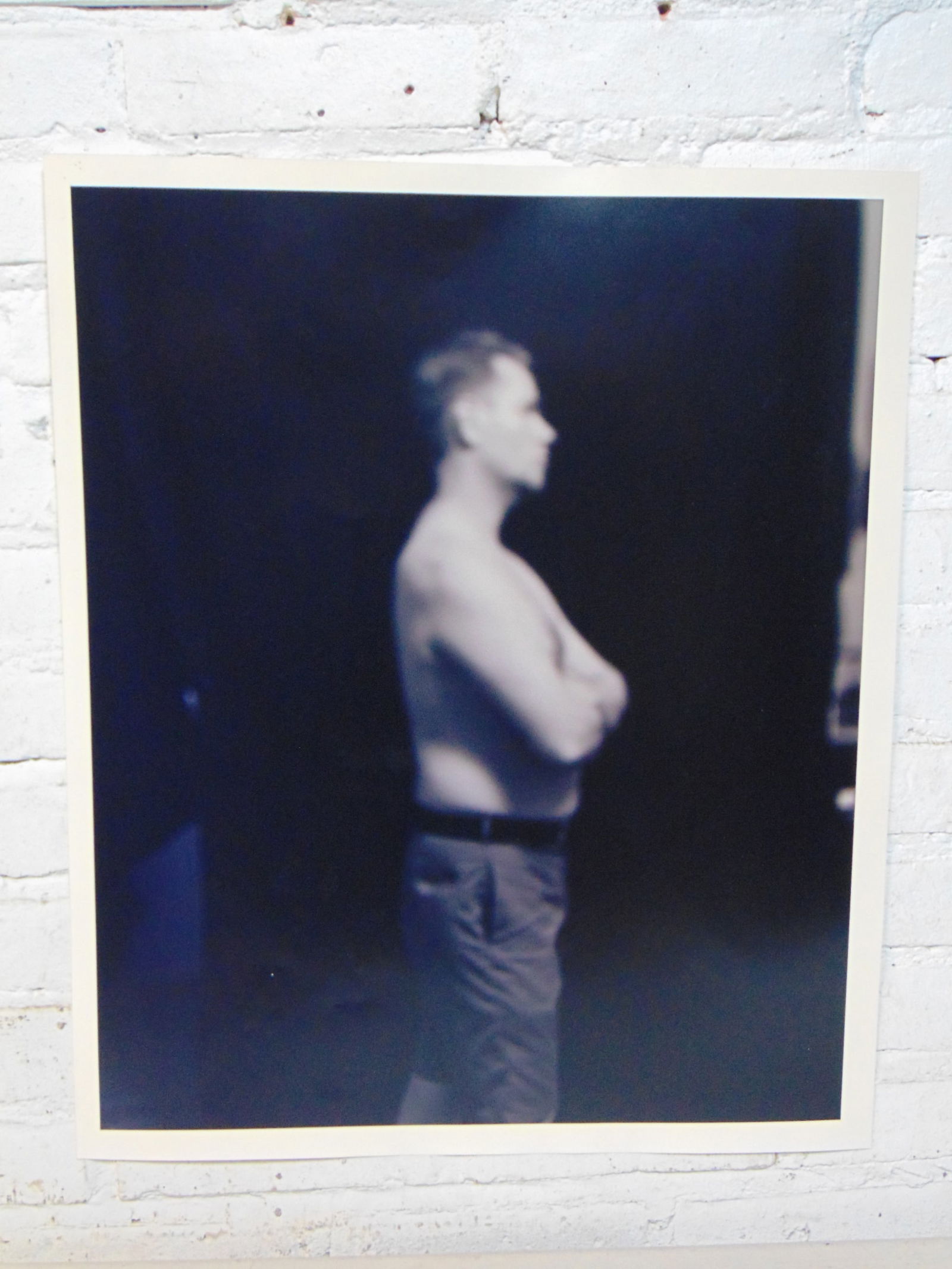 Photograph, out of focus portrait, Bill Jacobson, on photo paper, unsigned, "This Paper Hand (1 of 3)