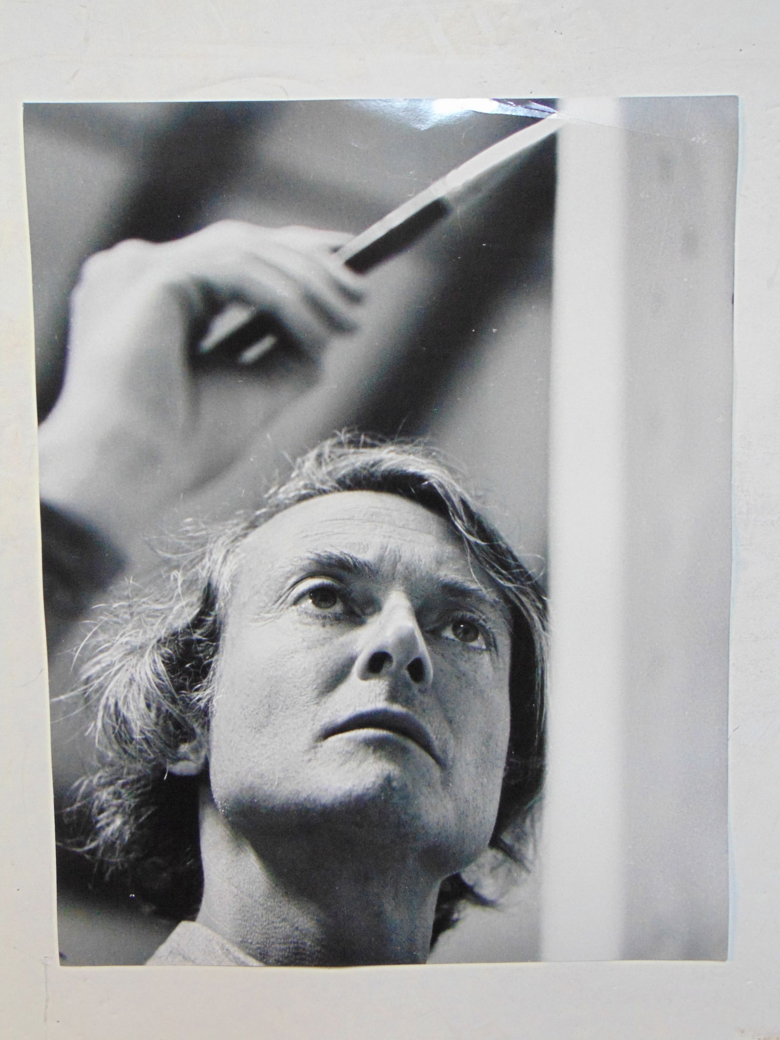 Large photograph, Roy Lichtenstein painting, unsigned, 20" by 16", foldmark upper left corner (1 of 2)