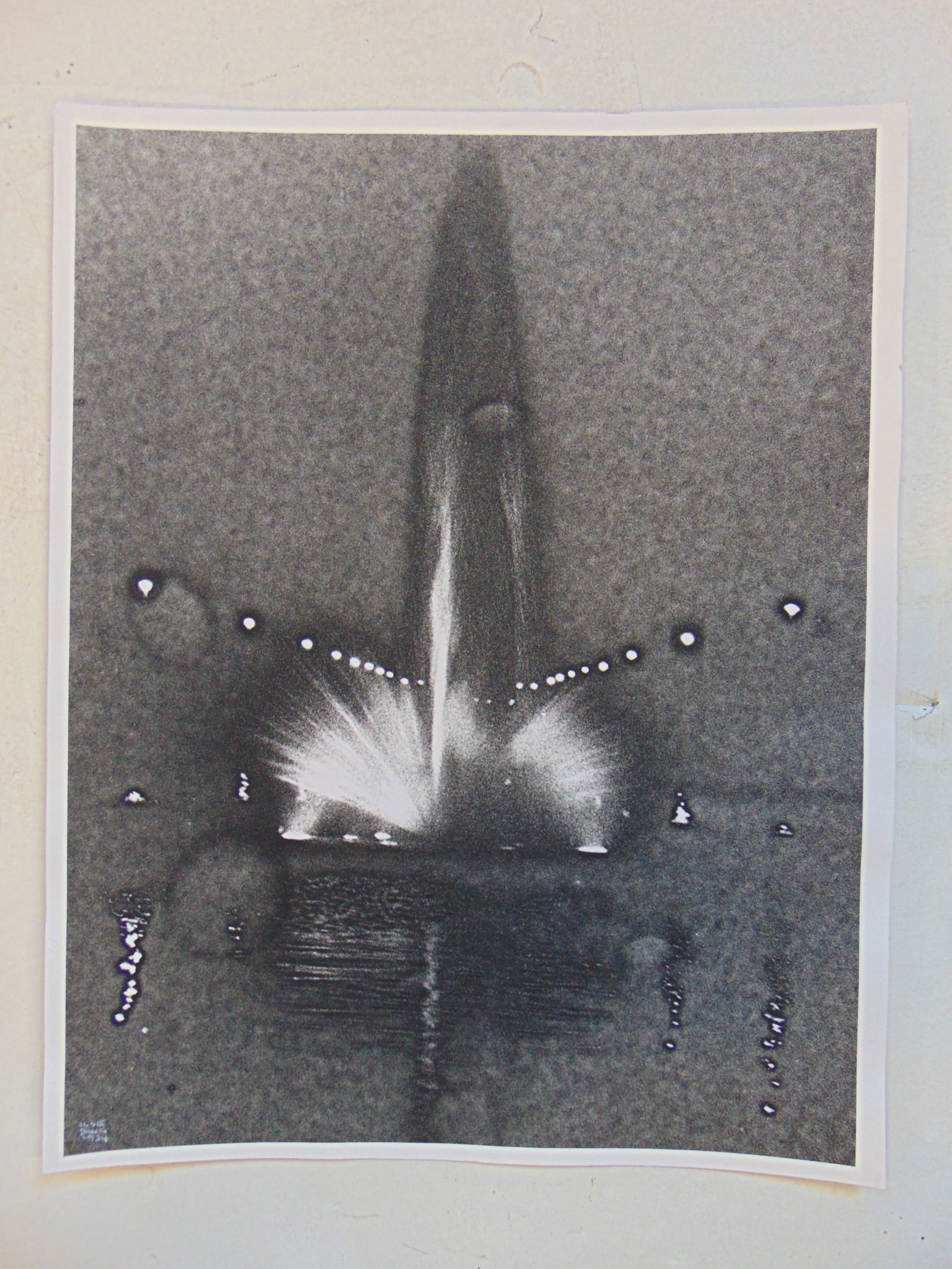Gelatin silver print, Ilse Bing, "Fountain, Rond-Point des Champs-Elys?es, Paris, 1934", signed (1 of 4)