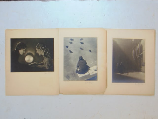 3 photographs by Lionel Heymann, for the Fort Dearborn Camera Club, Chicago, 1930's, "Bromide (1 of 6)