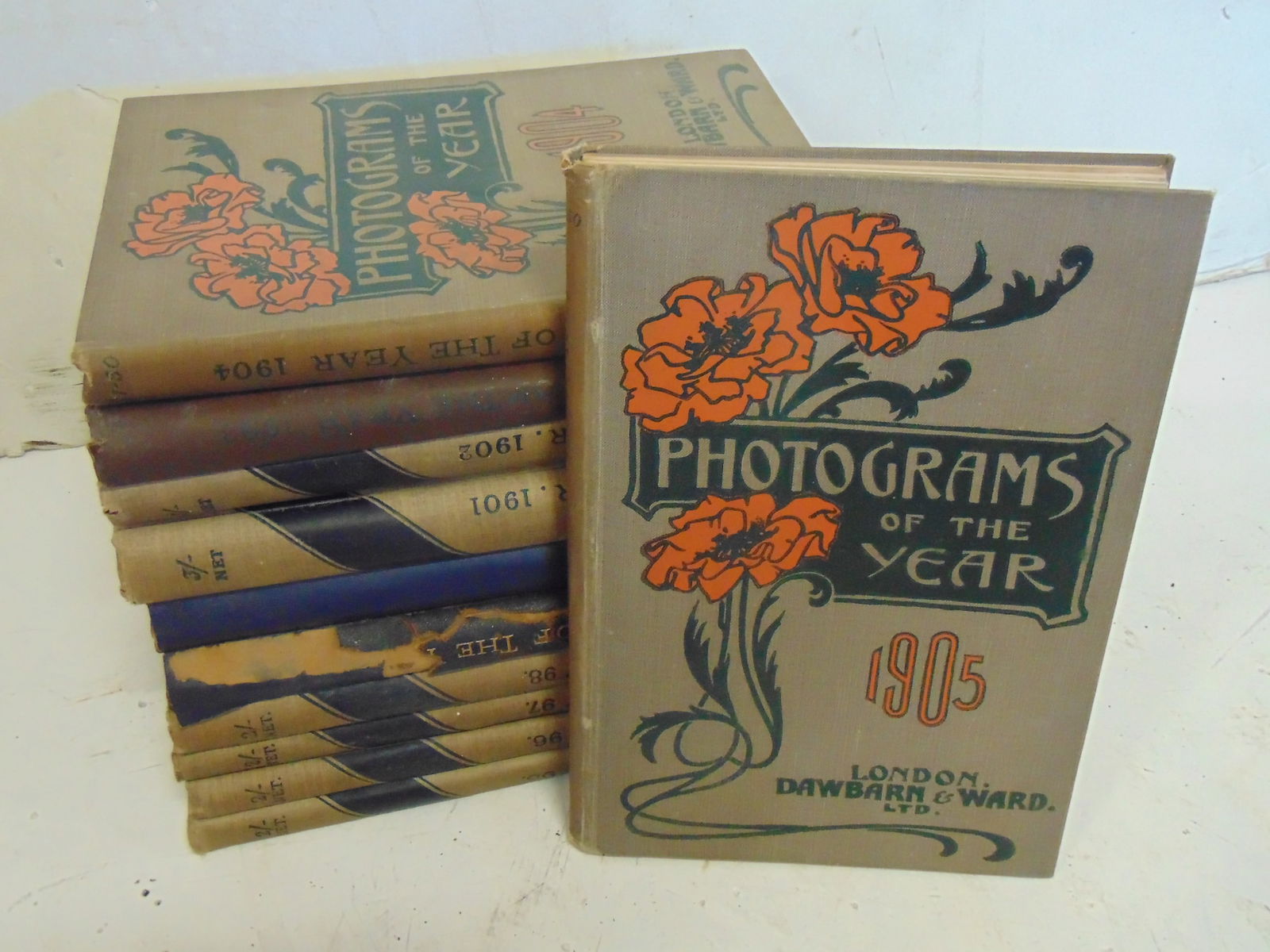 Set of 11 books, "Photographs of the Year", includes editions 1895 to 1905 (1 of 7)