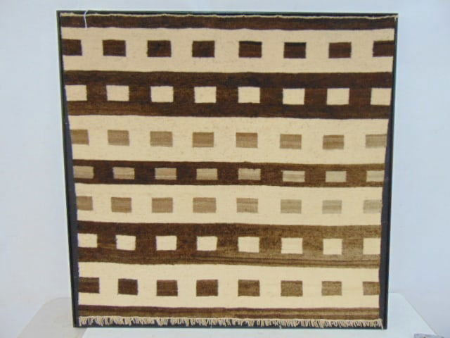 Two Hills Navajo horse blanket, 34" by 34.5" Pawn purchase 1950 (1 of 4)