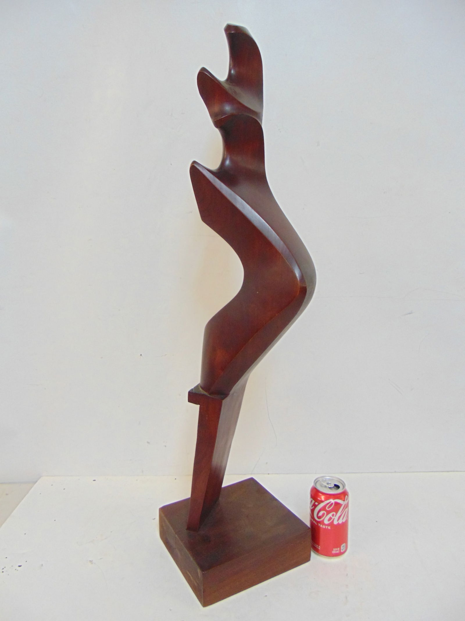 Carved forcola, Venetian oarlock by Giuseppe Carli, signed & dated, 1963, height is 33.25" (1 of 5)