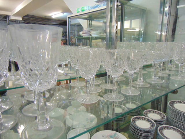 Lot crystal stemware by Waterford, 29 misc. stems (1 of 6)