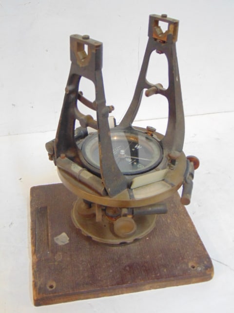 Transit by C.L. Berger & Sons, Boston, USA, as is condition, broken off it's base, see images, (1 of 4)